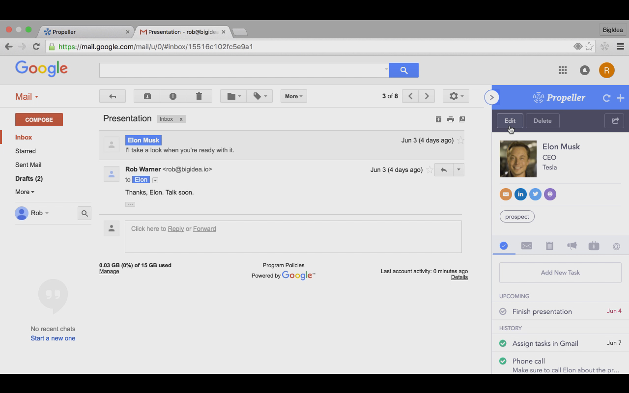 Propeller Gmail