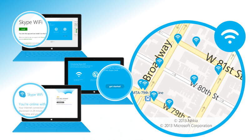 what is skype wifi app